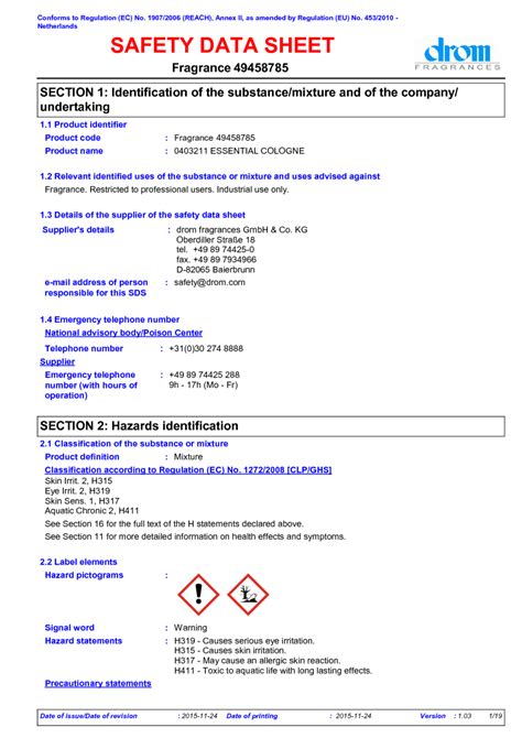 perfume msds|perfume msds pdf.